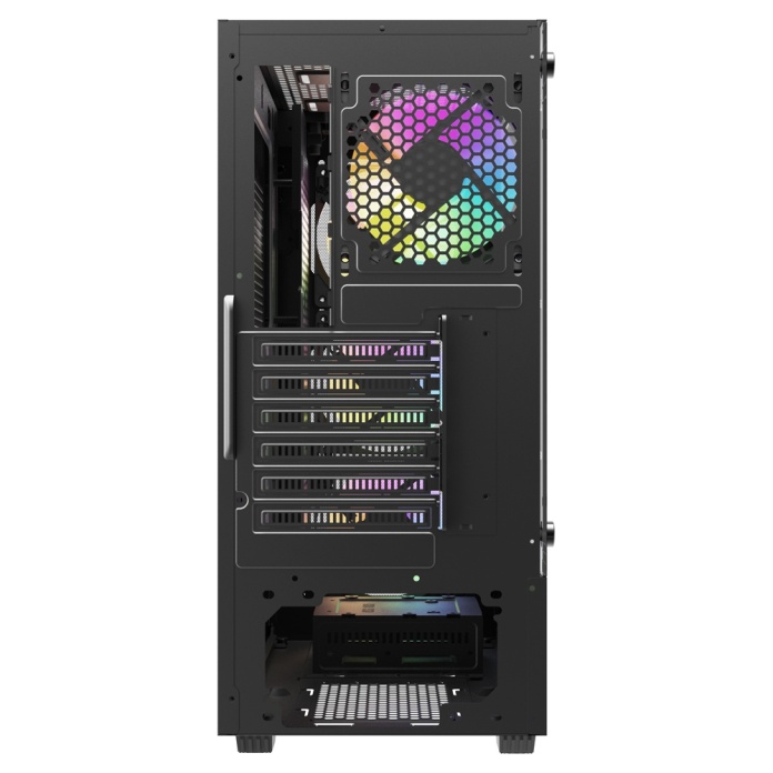 cztery wentylatory RGB 120 mm w obudowie SAVIO NOCTIS FLOW RGB X1
